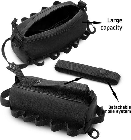 2 Piece Upgrade Laser Cut Multi-Purpose Tactical Molle Tool Pouch, Small Utility Belt Vest Pouches Bag for Backpack in Saudi Arabia