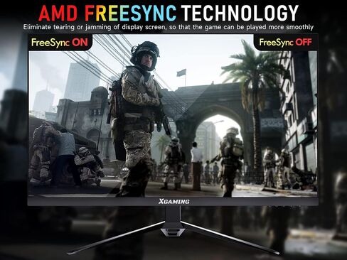 memzuoix 25 Inch Monitor with Ultra-Thin and 3-Side Frameless Panel, FHD 1080P 100Hz Gaming Monitor with Audio Output, Speakers, 1ms MPRT, 99% sRGB, Eye Care, HDMI, VGA, VESA in Saudi Arabia