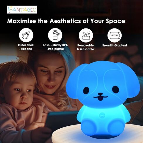 Combined Bluetooth Speaker & Nightlight With 9 Color Emissions, Child Friendly Silicone & BPA Free, USB Recharging, Receives Audio From Computer, Phone Or Tablet, and includes Remote Control (Owl) in Kuwait