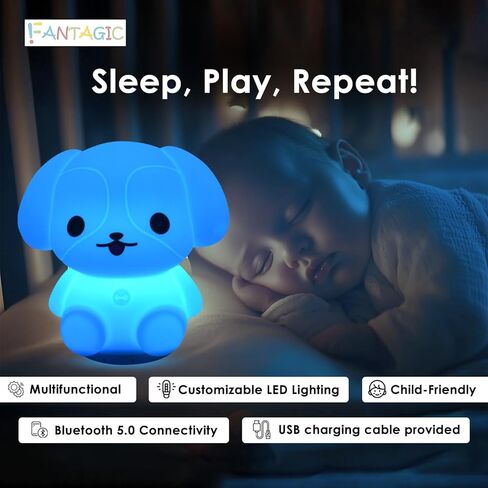 Combined Bluetooth Speaker & Nightlight With 9 Color Emissions, Child Friendly Silicone & BPA Free, USB Recharging, Receives Audio From Computer, Phone Or Tablet, and includes Remote Control (Owl) in Kuwait