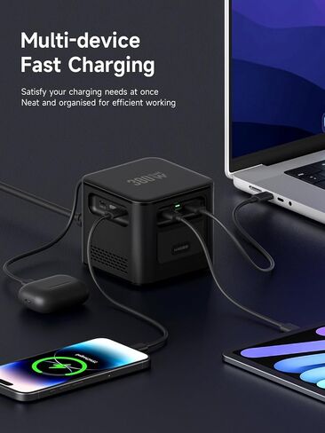 Hagibis 380W USB C Charger 8-Port Type C Charging Station GaN PD 3.1 Dual 140W Super Fast Laptops Charger for MacBook Pro/Air, iPad Pro, iPhone 15/16, Dell XPS, Galaxy (Black US) in Saudi Arabia