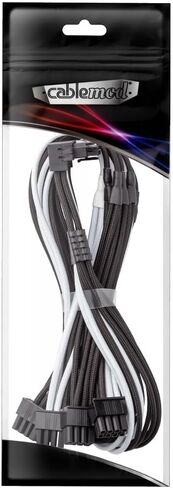 CableMod RT-Series Pro ModFlex Sleeved 12V-2x6 12VHPWR 90° StealthSense PCIe Cable for ASUS/Seasonic/Phanteks (Variant A, Black) in Saudi Arabia