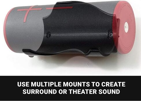 Spartan Mounts Compatible with Ultimate Ears Boom 3 Bluetooth Speakers | Low Profile Wall Mount Anywhere Design for Home, Office, Studio, Garage, Dorm, Patio, Auto, Boat, Golf Cart | Made in USA in Saudi Arabia