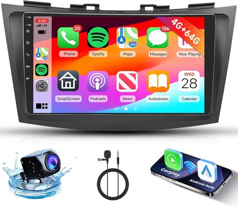 Car Radio for Suzuki Swift 2011-2017 2G 64G Android Car Stereo Carplay Wireless Android Auto, Hodozzy 9 inch Touch Screen with GPS/WiFi/Bluetooth, FM RDS, Mirror Link,Backup Camera in Saudi Arabia