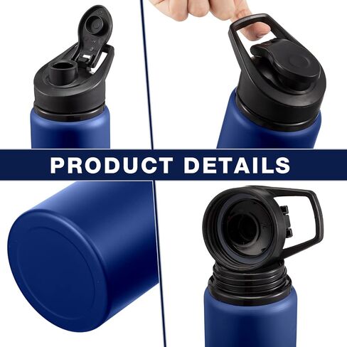 14 Pcs Aluminum Water Bottle 17 Oz Bike Water Bottles with Snap Lid Reusable Water Bottle Easy Carry Sports Water Bottle for Camping Hiking (Black) in Saudi Arabia
