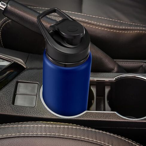 14 Pcs Aluminum Water Bottle 17 Oz Bike Water Bottles with Snap Lid Reusable Water Bottle Easy Carry Sports Water Bottle for Camping Hiking (Black) in Saudi Arabia