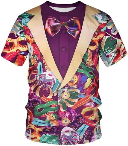 Men's Rose Tuxedo Shirts Suit Shirt Funny Unisex T-Shirt Novelty Tux Tee Clothing in Saudi Arabia
