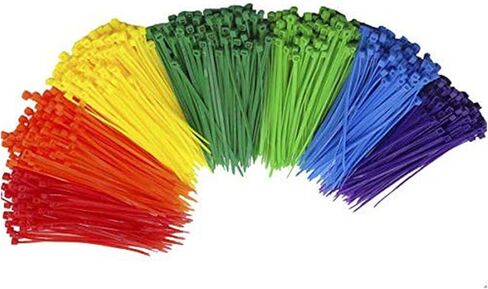 6 Inch Grey Zip Ties (100 Pieces), 40lb Strength, Nylon Cable Wire Ties in Saudi Arabia