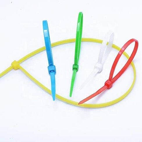 6 Inch Grey Zip Ties (100 Pieces), 40lb Strength, Nylon Cable Wire Ties in Saudi Arabia