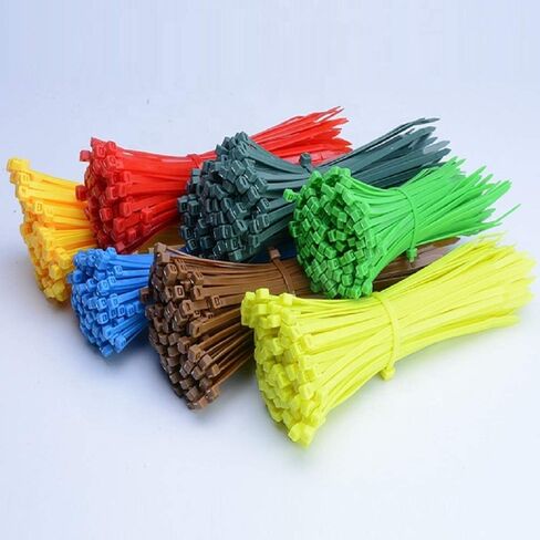 6 Inch Grey Zip Ties (100 Pieces), 40lb Strength, Nylon Cable Wire Ties in Saudi Arabia