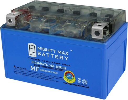 Mighty Max Battery YT7B-BS GEL -12 Volt 6.5 AH, GEL Type, 110 CCA, Rechargeable Maintenance Free SLA AGM Motorcycle Battery in Kuwait