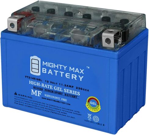 Mighty Max Battery YT7B-BS GEL -12 Volt 6.5 AH, GEL Type, 110 CCA, Rechargeable Maintenance Free SLA AGM Motorcycle Battery in Kuwait