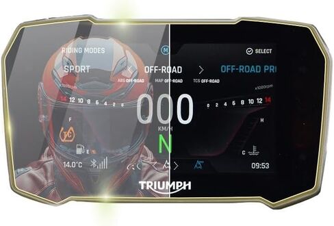 IPG Anti-Glare for Triumph 2020+ Tiger 900 GT/Rally Cluster Display Matte Finish Screen Protector Film Ultra Responsive Clarity Anti Scratch, Perfect for Outdoor Use for Tiger900gt-AG in Kuwait
