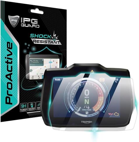 IPG Anti-Glare for Triumph 2020+ Tiger 900 GT/Rally Cluster Display Matte Finish Screen Protector Film Ultra Responsive Clarity Anti Scratch, Perfect for Outdoor Use for Tiger900gt-AG in Kuwait