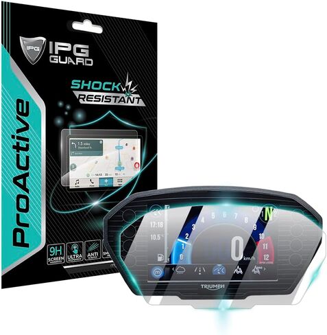 IPG Anti-Glare for Triumph 2020+ Tiger 900 GT/Rally Cluster Display Matte Finish Screen Protector Film Ultra Responsive Clarity Anti Scratch, Perfect for Outdoor Use for Tiger900gt-AG in Kuwait