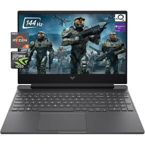 HP Victus Gaming Laptop, 15.6" FHD 144Hz DTS Display, AMD Ryzen 5 8645HS Processor, NVIDIA GeForce RTX 4050, 64GB RAM 2TB SSD, Bluetooth 5.3, Backlit Keyboard, Wi-Fi 6, Windows 11 Pro, Gray