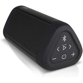 OontZ Cylinder Portable Bluetooth Speaker 5.0 - IPX7 Waterproof, 14W Enhanced Sound, 20-Hr Battery, 100ft Wireless Range, Deep Bass and Clear Audio, Durable Shower Speaker for Pool or Beach (Black)