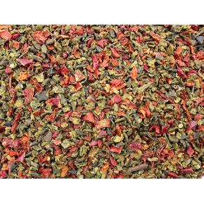 Red & Green BELL Peppers 8 Ounce Bulk Bag-Heat Sealed to Maintain Freshness-Crushed & Dried Spice Seasoning