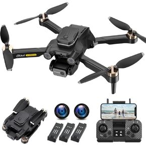 Drones With Camera for Adults 4K HD GPS Drone for Beginners Foldable Rc Quadcopter, 5G FPV Transmission With 60 Mins Flight Time, Brushless Motor, Auto Return