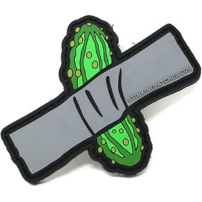 Duct Tape Pickle PVC Rubber Tactical Patch | Great for Tactical Lunch Bags | Funny Hook and Loop Patch