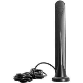 4G LTE Antenna SMA Male Connector 15DBi GSM/3G/4G/5G Omni-Directional Waterproof Suction Cup Antenna with Magnetic Base 3M RG174 Cable (Black)