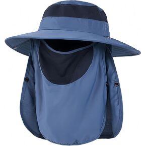 MD-X Sun Bucket Hats for Women Men Outdoor UV Protection with Wide Brim,Neck Flap, UPF 50+ Fishing Hat for Hiking