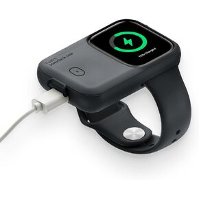 Apple Wachtch Charger Treasure Mobile Power for Apple Watch, Wearable Design Wireless Magnetic iWatch Charger, 1200mAh, Smart Watch Charger for Apple Watch Series/SE/Ultra(Black 44mm)