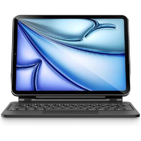 Magic Keyboard Case for iPad Air 11-inch M2 2024, iPad Air 5th 4th, iPad Pro 11 inch (4/3/2/1st Gen): Smart Multi-Touch Trackpad, RGB Backlit, Function Row, Violet