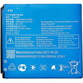 Pattaya Replacement Battery TLi043F1 Compatible with Wi-Fi Hotspot MW43TM21