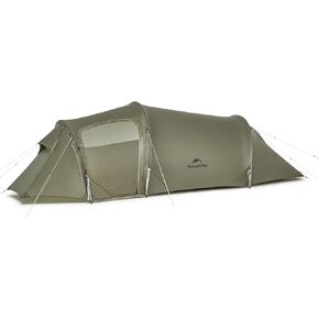 Naturehike Opalus 2/3 Person Tunnel Tent, Lightweight Backpacking Tent with Vestibule, Double Wall 4 Season Tents for Camping