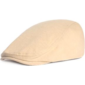 PHEZEN Flat Cap for Men Cotton Ivy Gatsby Newsboy Driving Hat Hunting Driving Berets