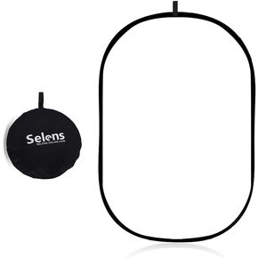Selens Soft White Diffuser Foldable Light Diffuser Light Diffusion Panel with Carry Bag, Diffuser Fabric Light Modifier for ​TV Production Video Studio Photography Interview Portrait Shots -31x47in…