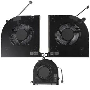 استبدال وحدة المعالجة المركزية+مروحة تبريد GPU+مروحة تبريد مساعدة ثانوية لـ Dell Alienware M18 R1 M18x R1 MG75091V1-C110-S9A MG75091V1-C140-S9A EG50060S1-C690-S9A NS8CC26 NS8CC25 DC12V0.41A NS5C1A DC5V0.34A