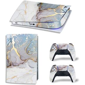 Skin Sticker for PS5 Console and Wireless Controller, Protective Cover Wrap for Digital Edition