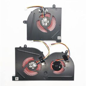 وحدة المعالجة المركزية لورقة Lole CPU+استبدال مروحة تبريد GPU لـ MSI GS63 GS63VR 6RF 7RF GS73 GS73VR 6RF 7RG MS-17B1 MS-17B2 MS-16K2 MS-16K3 MS-16K4 MS-16C5 Stealth BS5005HS-AR