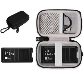 Getgear Portable Case Compatible with WD_Black Game Drive SSD 1TB, 2TB, 512GB