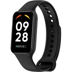 BabyValley Bracelet Bands Compatible with Xiaomi smart Band 8 Active for Man&Women, Adjustable Sport Silicone Strap Replacement Waterproof Wristband for Xiaomi smart Band 8 Active