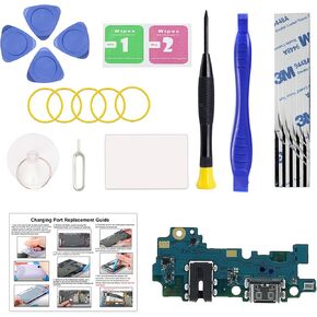 for Galaxy A42 5G USB Charging Board Port Replacement, SM-A426U SM-A426U1 Type C Dock Board Connector for Samsung A42 5G with Tools & Instruction