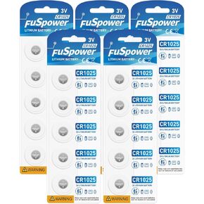 Cr1025 Br1025 10255 3V Lithium Batteries (25 Count (Pack of 1))