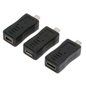 xiwai 3pcs/Set Type-C USB-C Mini Micro USB Female to Camera Mini 8P Power Data Transfer Adapter for Coolpix UC-E6 UC-E16 UC-E17 DSC-W DMC-S EX-Z