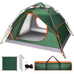 Camping Tent Instant Pop Up Dome 2-3 Person Automatic Waterproof Tent Easy Set Up Portable for Family Hiking Travel