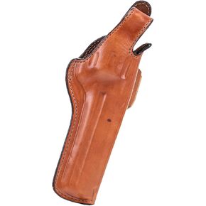 Bianchi Model 5BHL Thumbsnap Suede Lined Belt Gun Holster - Revolver, Tan