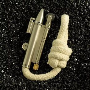 Vintage Trench Lighter, Rope Design, Windproof, Outdoor Camping Survival Gear (Bronze)
