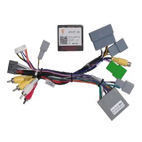 16pin Car Radio Stereo Wiring Harness Adapter with Canbus Box for Outlander Pajero V97 V73 V60 Support OEM Rockford Amplifier Camera SWC