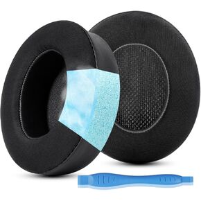 GEVO Cooling Gel Replacement Earpads for Beats Studio 2/Studio 3 Wired & Wireless Headphones, Ear Pads Cushion with High-Density Noise Isolation Foam, Black