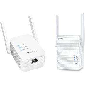 BrosTrend Universal WiFi to Ethernet Adapter + BrosTrend WiFi Extender AC1200 WiFi Booster and Signal Amplifier