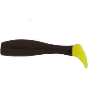 H & H Baby Bull Minnow 2.5in 10pk Black/Chartreuse Tail