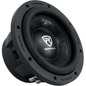 Rockville W8K6D4 V2 8" 1400w Peak Car Audio Subwoofer Dual 4-Ohm Sub 350w RMS, black