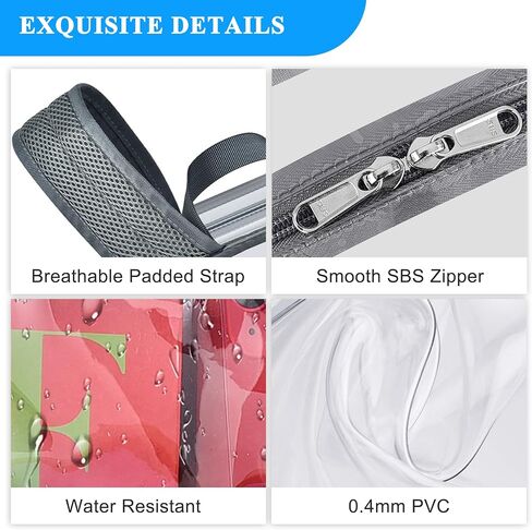 Bagenius Clear Backpack for Stadium Events 12x6x12 Clear Bag for Sports Concerts Work Travel, Grey in Kuwait
