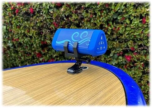 OontZ Cylinder Portable Bluetooth Speaker 5.0 - IPX7 Waterproof, 14W Enhanced Sound, 20-Hr Battery, 100ft Wireless Range, Deep Bass and Clear Audio, Durable Shower Speaker for Pool or Beach (Black) in Kuwait